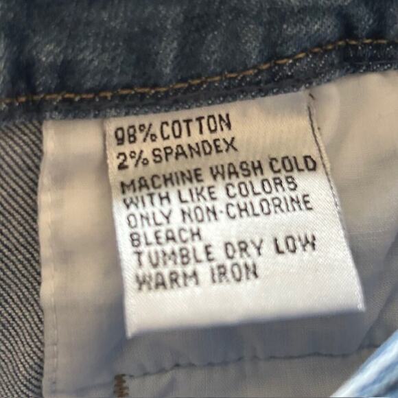 Talbots Womens Relaxed Fit Wide Leg Blue Skimmer Mid Rise Stretch Jeans, size 10 - Picture 5 of 5